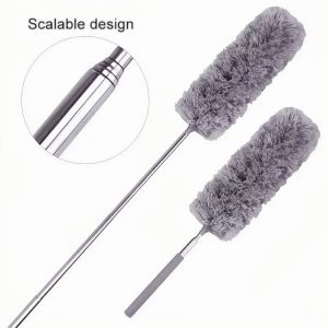 Extendable Microfiber Duster – লম্বা হাতল ধুলো ঝাড়ার ব্রাশ (Soft & Washable)