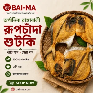 অর্গানিক রাঙ্গাবালী রূপচাঁদা শুটকি